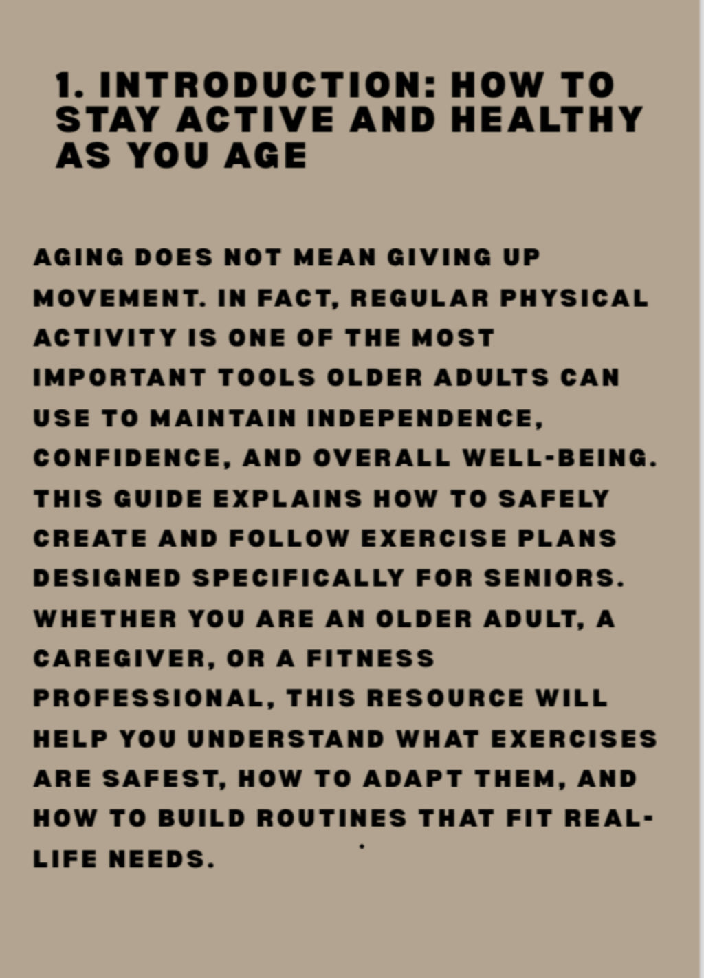 Fitness Guide For Senior